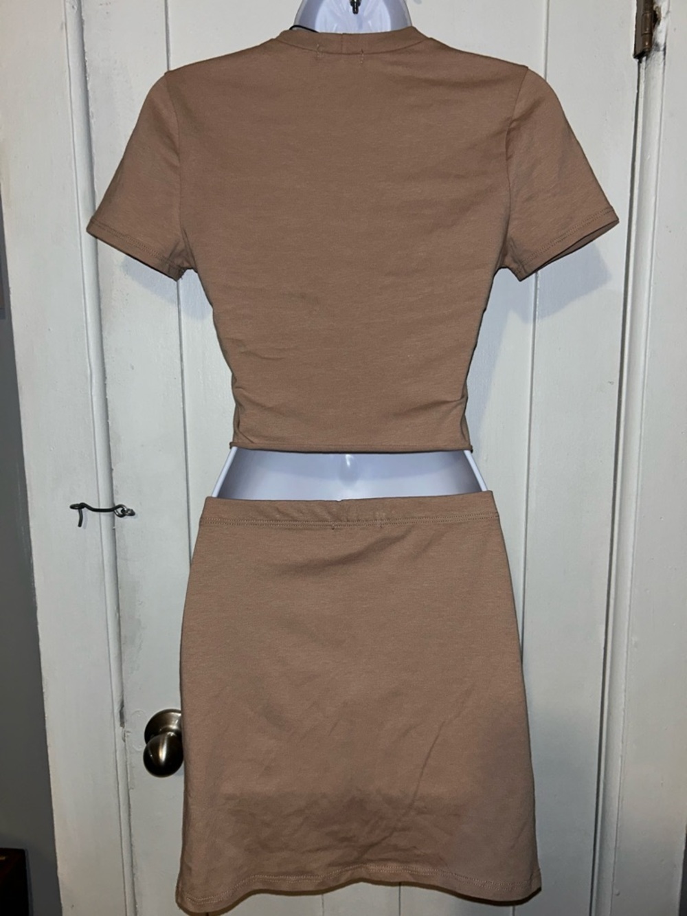 Fashion Nova Brown Rodeo Queen Graphic Crop Top & Skirt Set - Picture 3 of 6